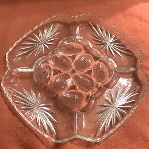 Vintage 1960’s Star of David EAPC Deviled & Relish Dish 12in square